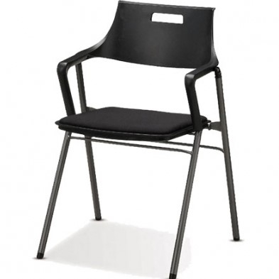 S-3053_S-305 고정(블랙)_회의용 의자/고정형 의자