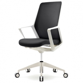 파트라 CFL12PS-WH 플로 흰사출 높은등 미들형 사무용 의자